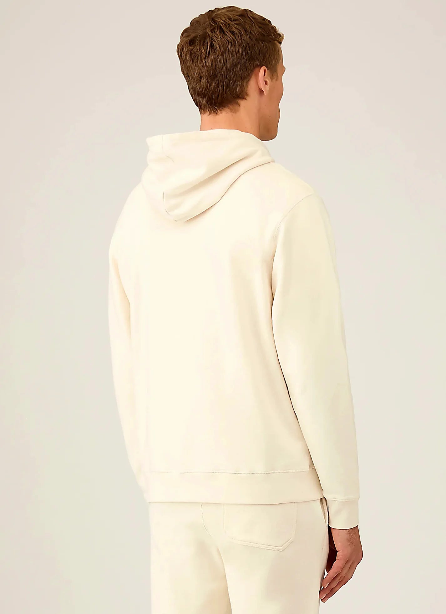 Men's loopback hoodie in Undyed