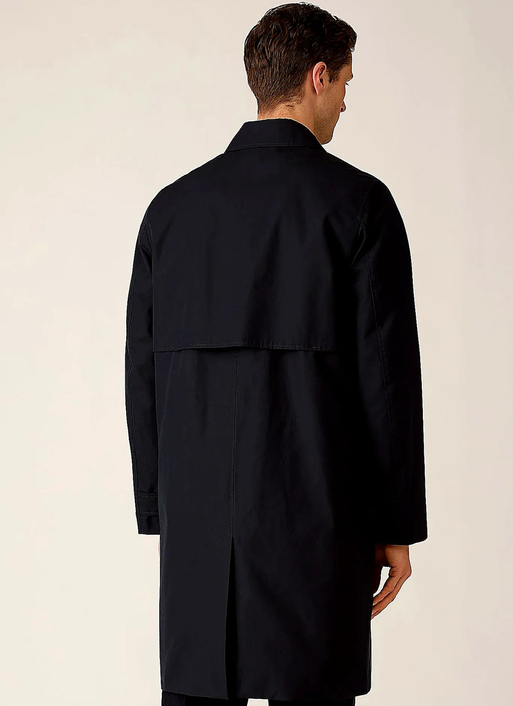Men's ventile cotton mac in Dark Navy