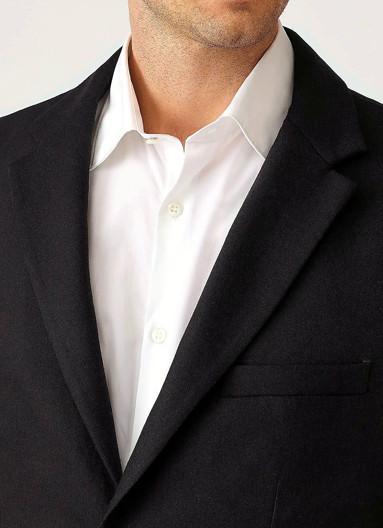 Charcoal blazer for men, wool cashmere flannel