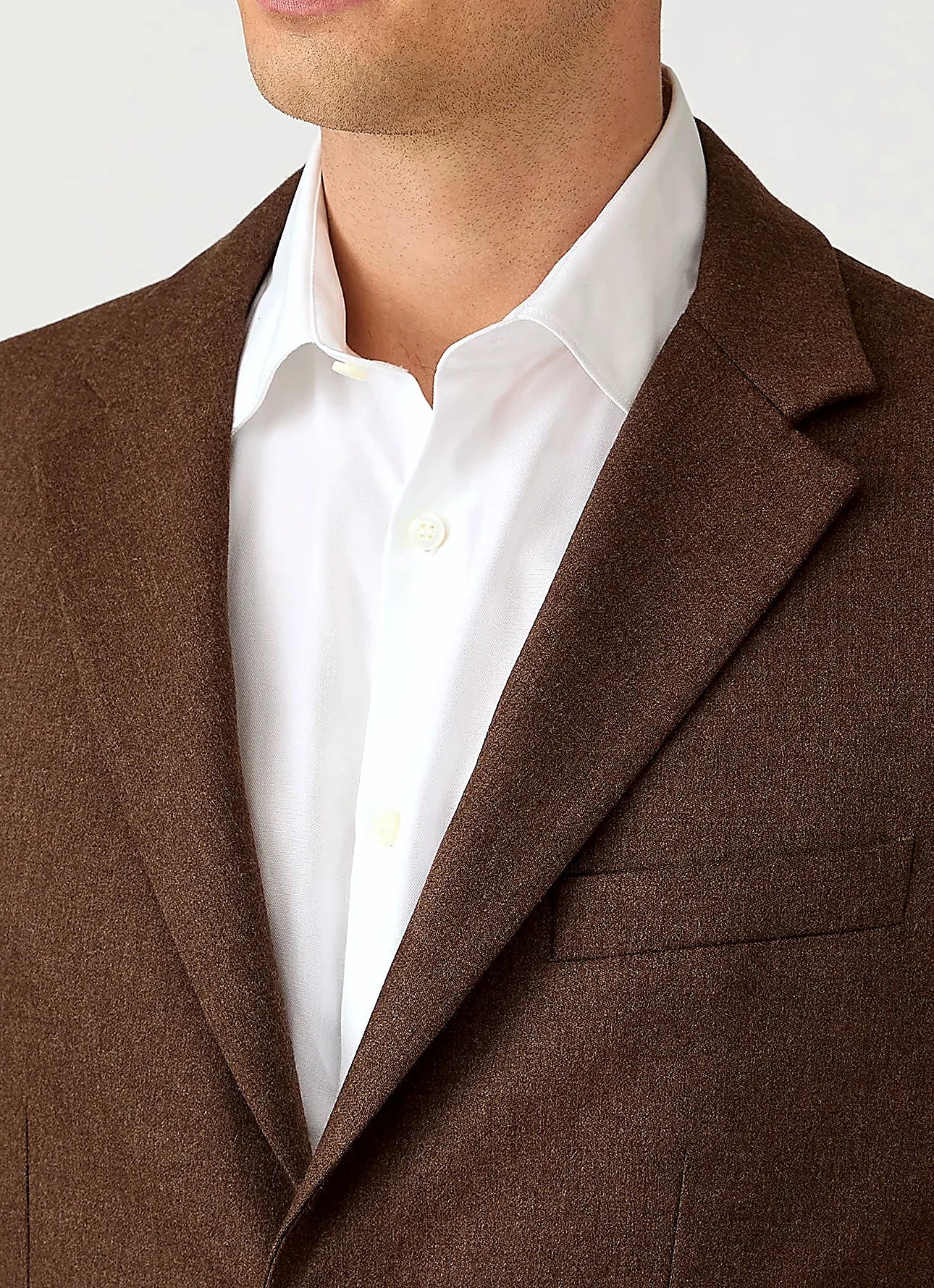 Light Brown blazer for men, wool cashmere flannel